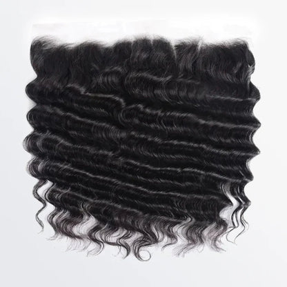 13" x 4" Loose Deep Wave Free Parted Frontal