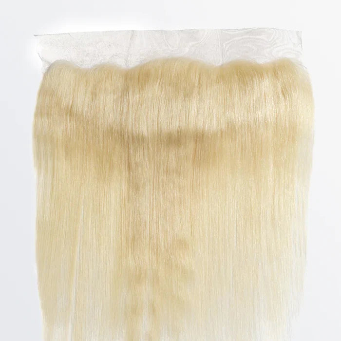 13" x 4" Blonde Straight Free Parted Frontal