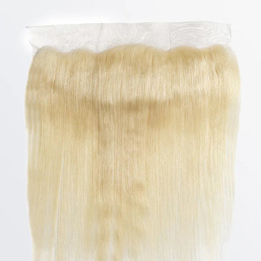 13" x 4" Blonde Straight Free Parted Frontal
