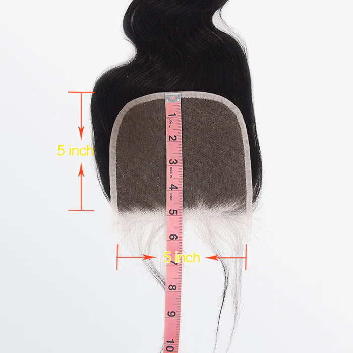 5" x 5" Body Wave Free Parted Lace Closure