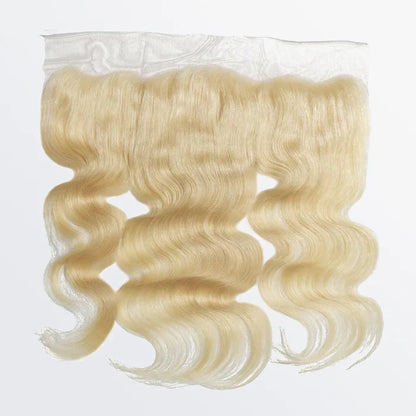 13" x 4" Blonde Body Wave Free Parted Frontal