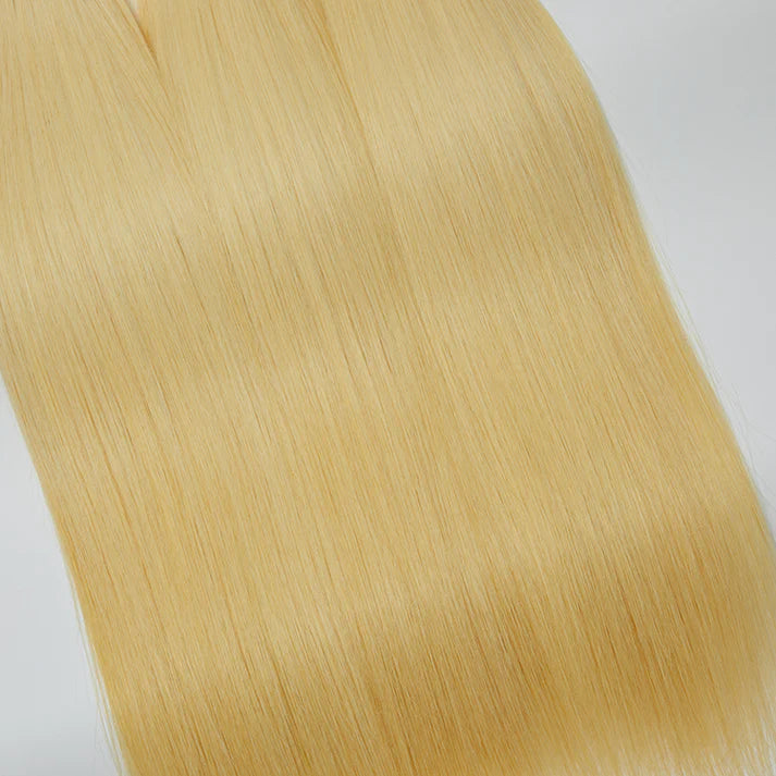 Lightest Blonde Straight Hair