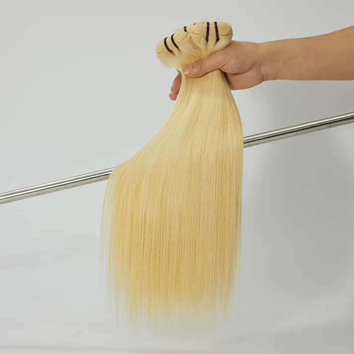 Lightest Blonde Straight Hair