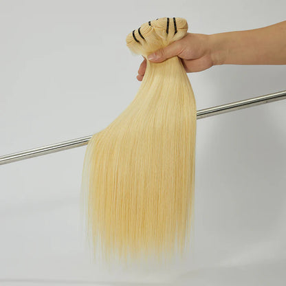 Lightest Blonde Straight Hair