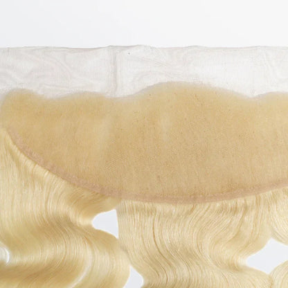 13" x 4" Blonde Body Wave Free Parted Frontal