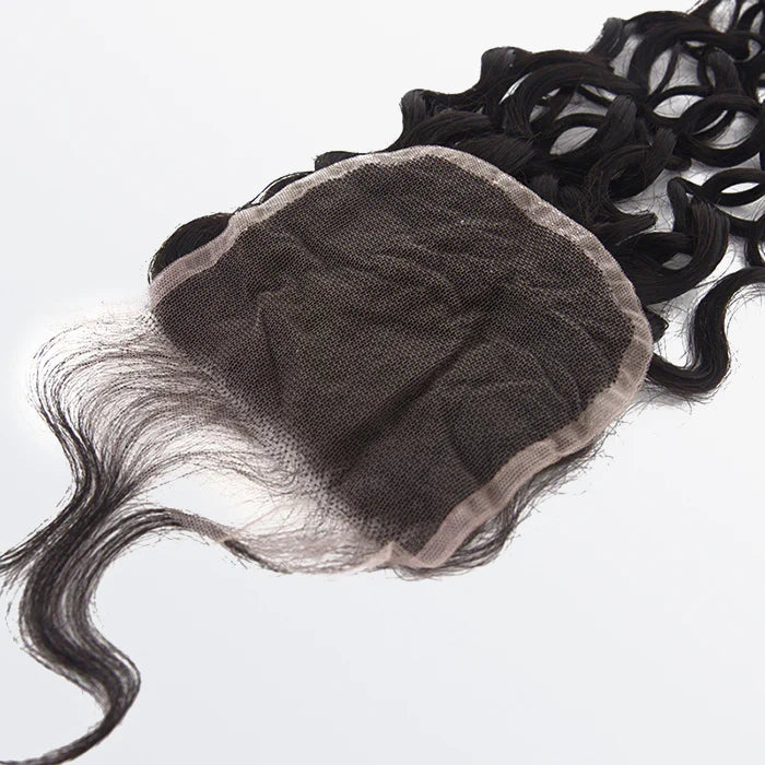 4" x 4" Water Wave Free Parted Lace Closure
