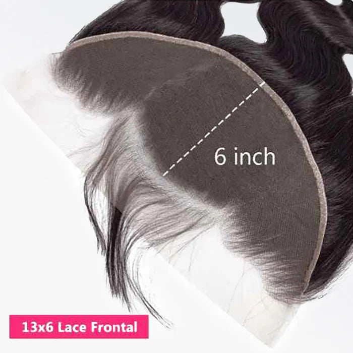13" x 6" HD Body Wave Free Parted Frontal