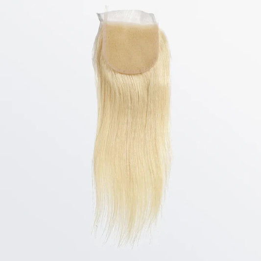 4" x 4" Blonde Straight Free Parted Lace Closures