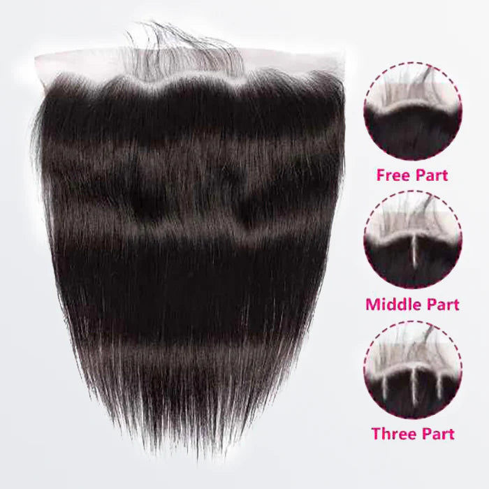 13" x 6" HD Straight Free Parted Frontal
