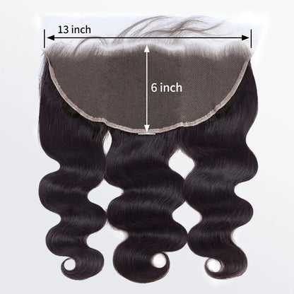13" x 6" HD Body Wave Free Parted Frontal