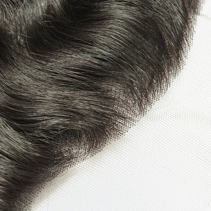 13" x 4" Natural Wave Free Parted Frontal