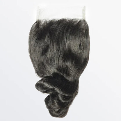 4" x 4" Loose Wave Free Parted Lace Closure