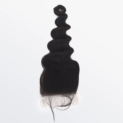 4" x 4" Ocean Wave Free Parted Lace Closure