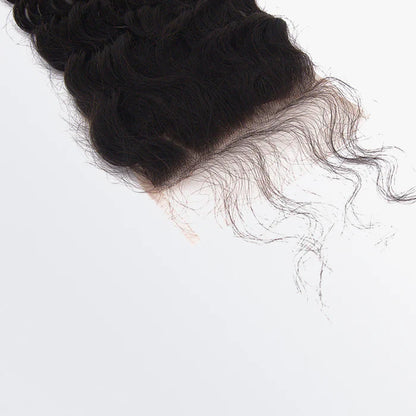 5" x 5" Deep Wave Free Parted Lace Closure