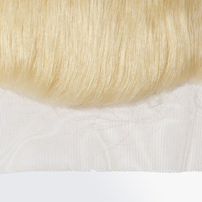 13" x 4" Blonde Straight Free Parted Frontal