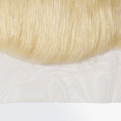 13" x 4" Blonde Straight Free Parted Frontal