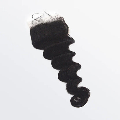 4" x 4" Ocean Wave Free Parted Lace Closure