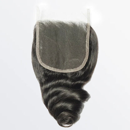 4" x 4" Loose Wave Free Parted Lace Closure