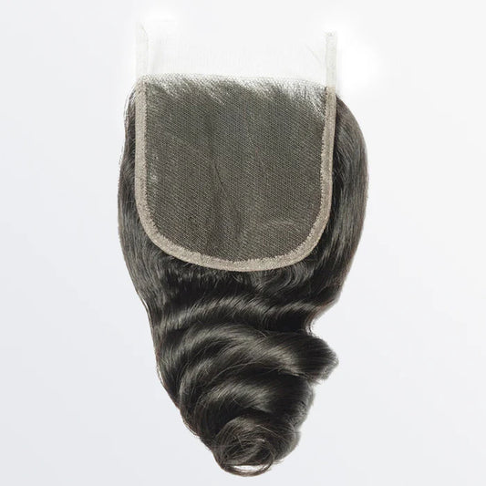 4" x 4" Loose Wave Free Parted Lace Closure