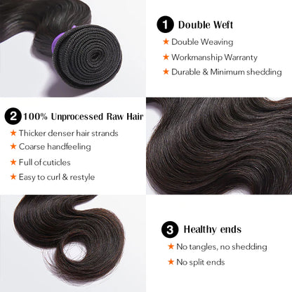 Premium Raw Indian Hair Body Wave