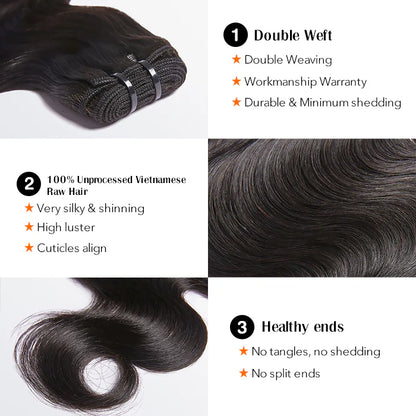 Vietnam Hair Bundles Body Wave