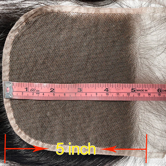 5" x 5" Straight Free Parted Lace Closure