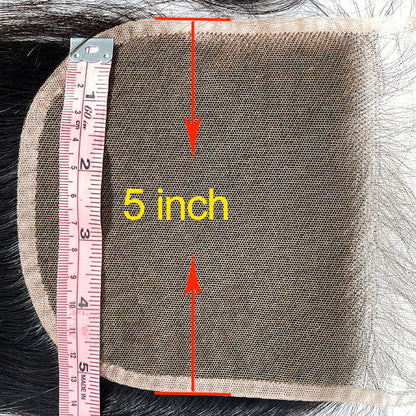 5" x 5" Straight Free Parted Lace Closure